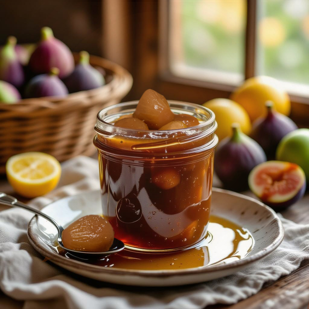 Recipe for Perfect Fig Jam — delicious, fragrant, and with whole preserved fruits.
