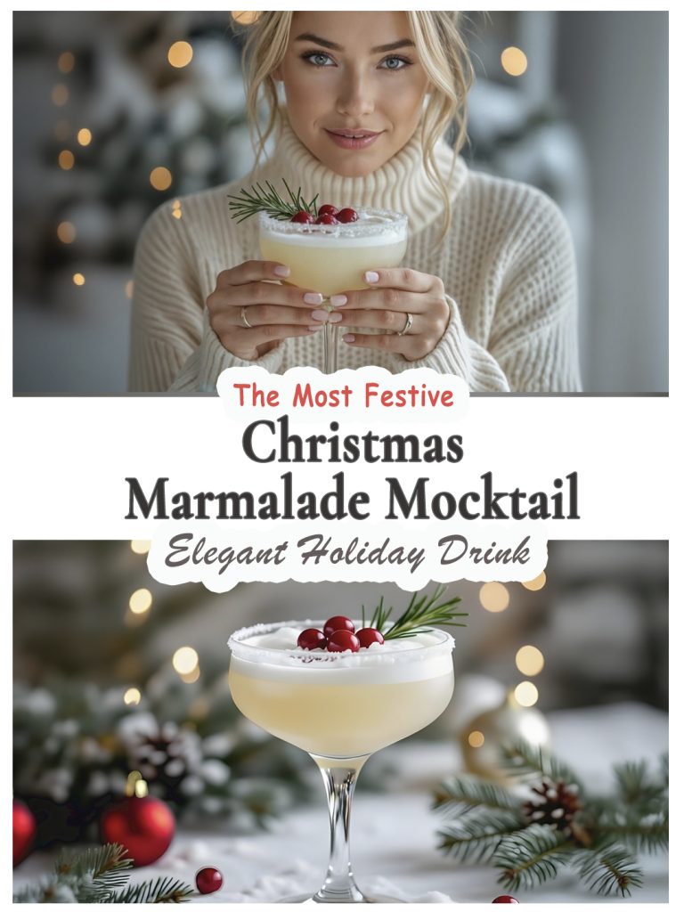 Christmas marmalade mocktail