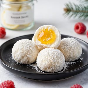 Lemon Marmalade Coconut Snowballs