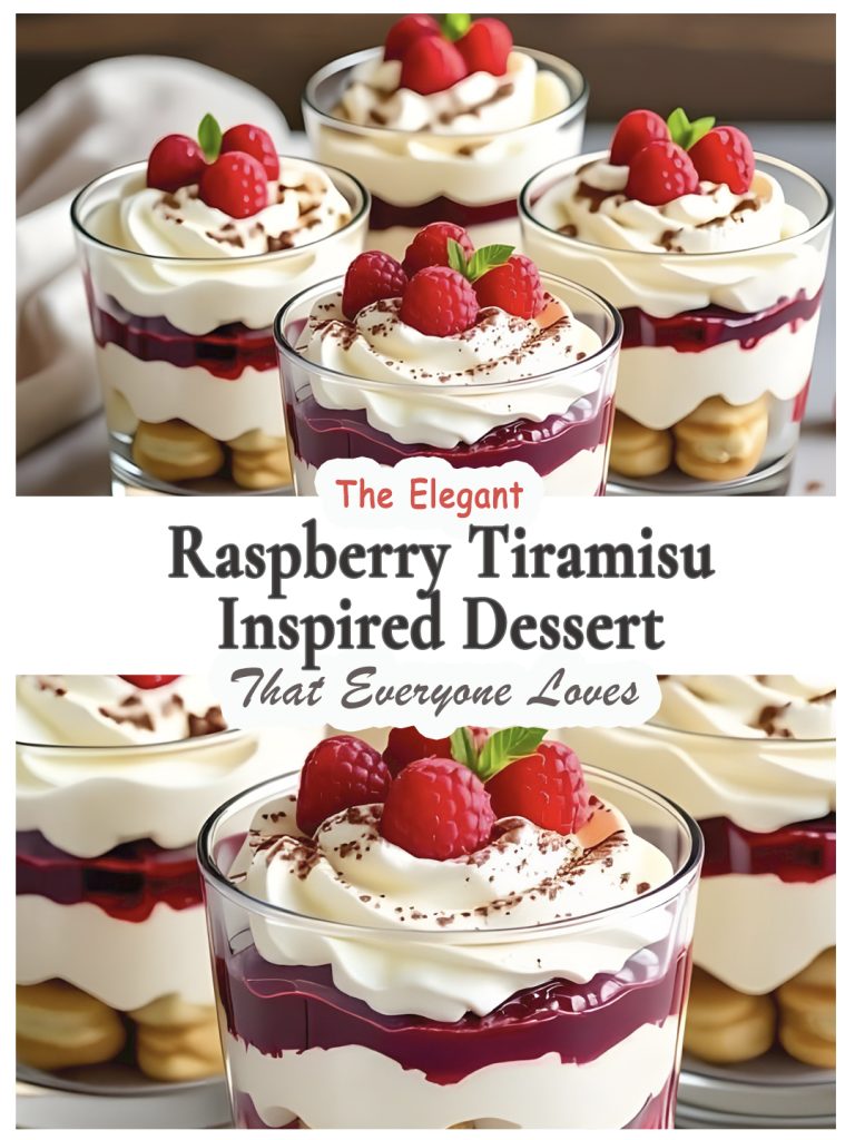 Raspberry Tiramisu inspired Dessert