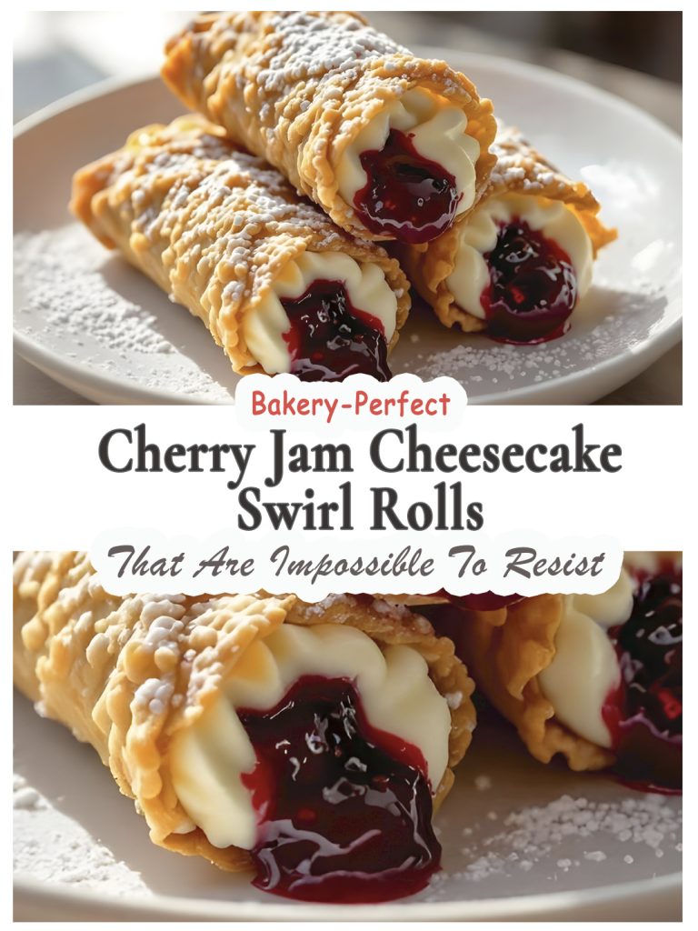 Cherry Jam Cheesecake Swirl Rolls