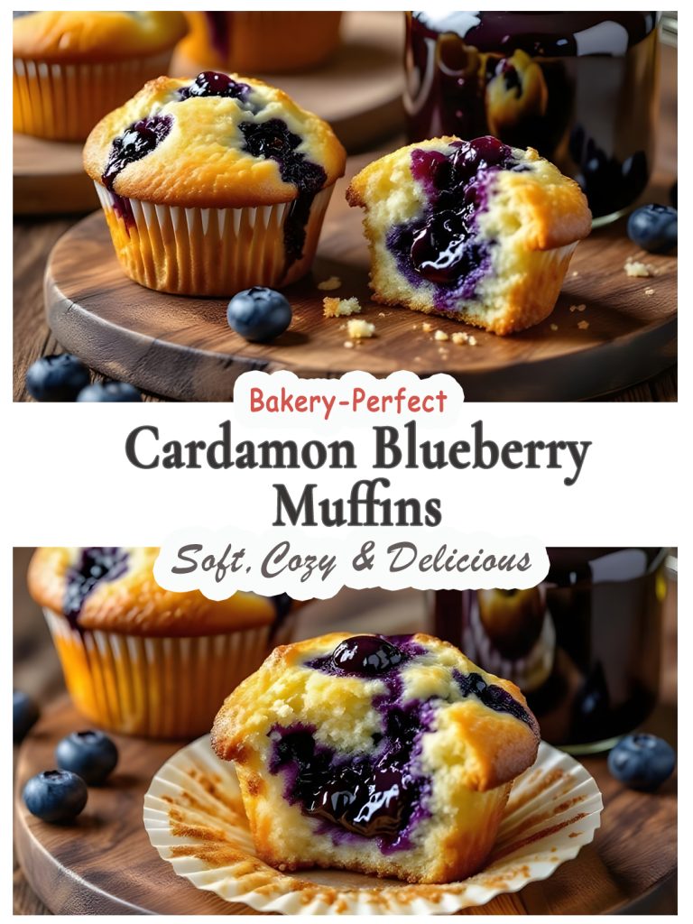 Cardamon blueberry muffins