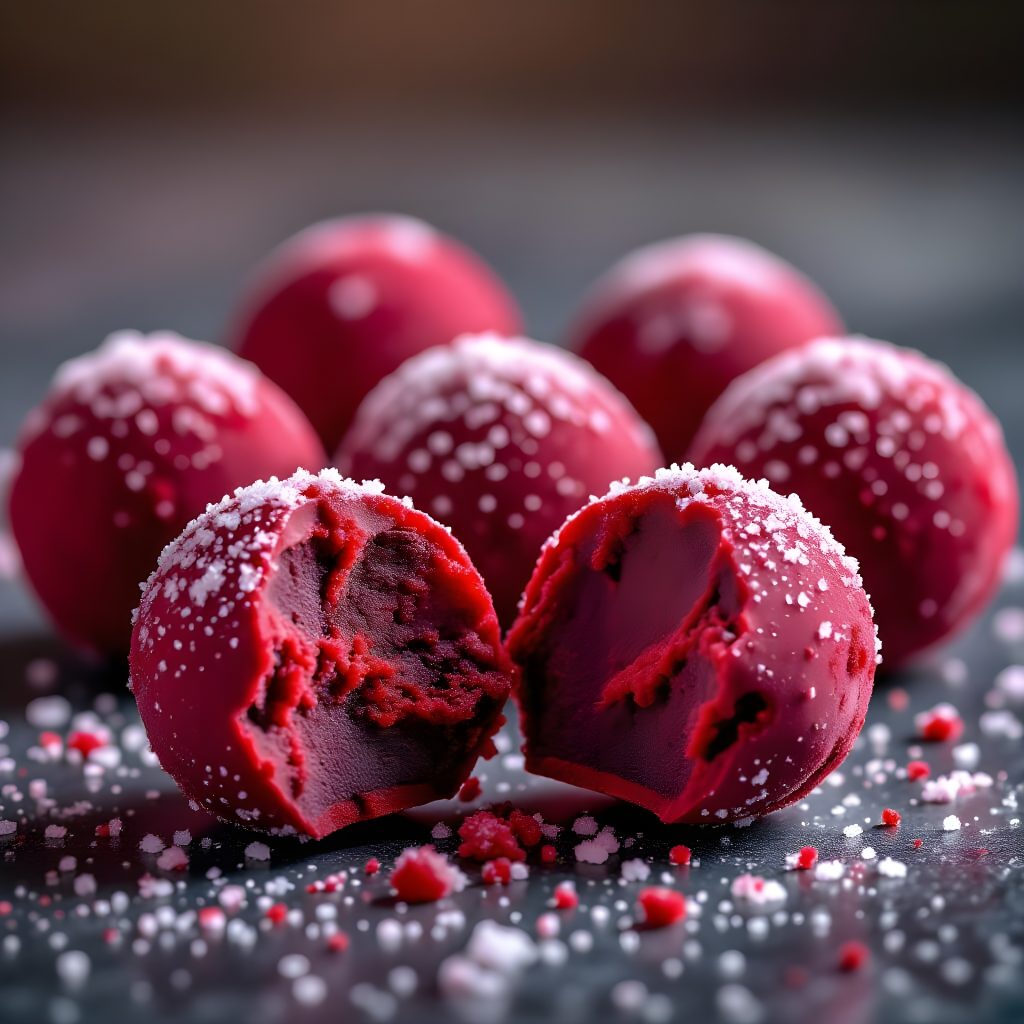 Red Velvet Jam Truffles
