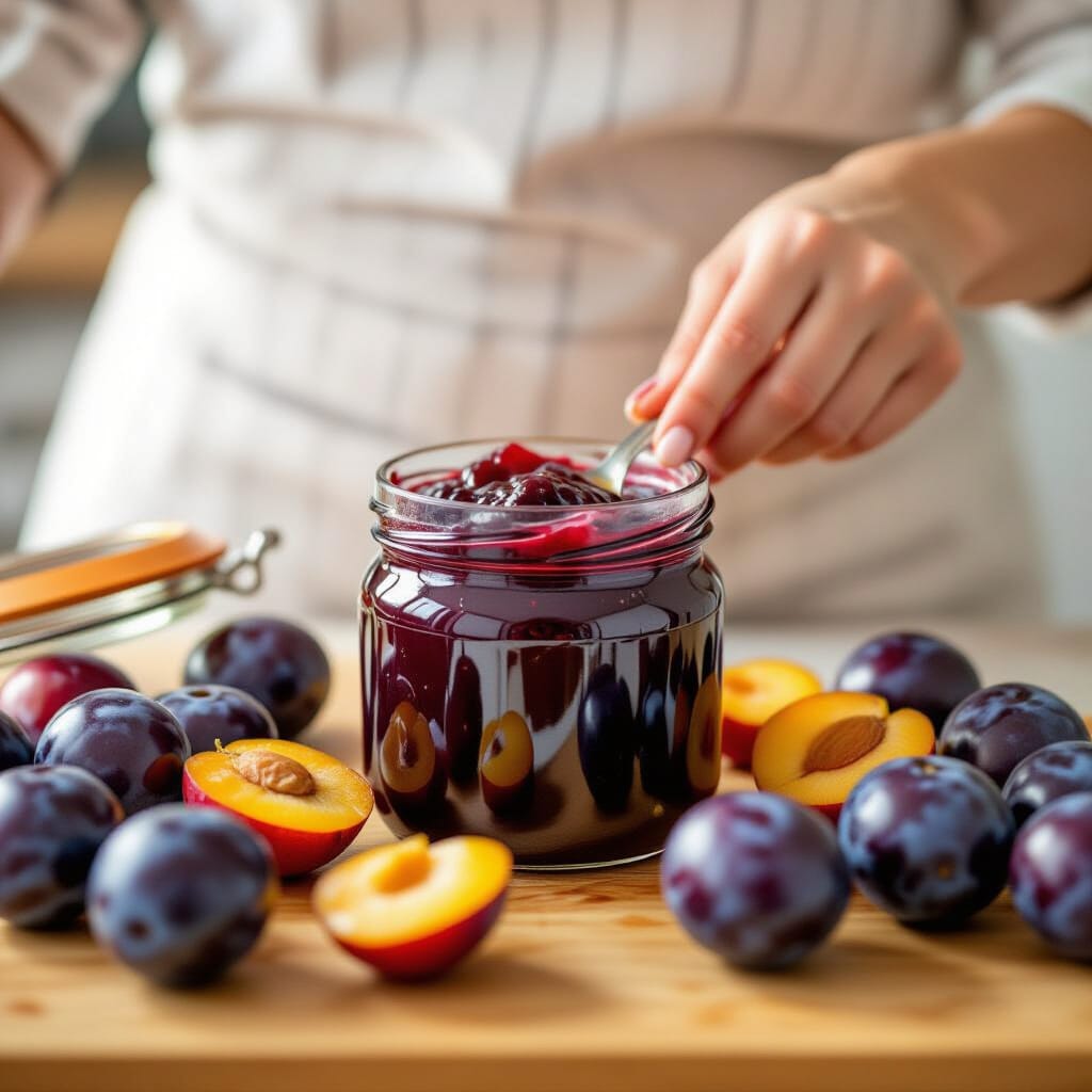 Caramelized Plum Jam recipe