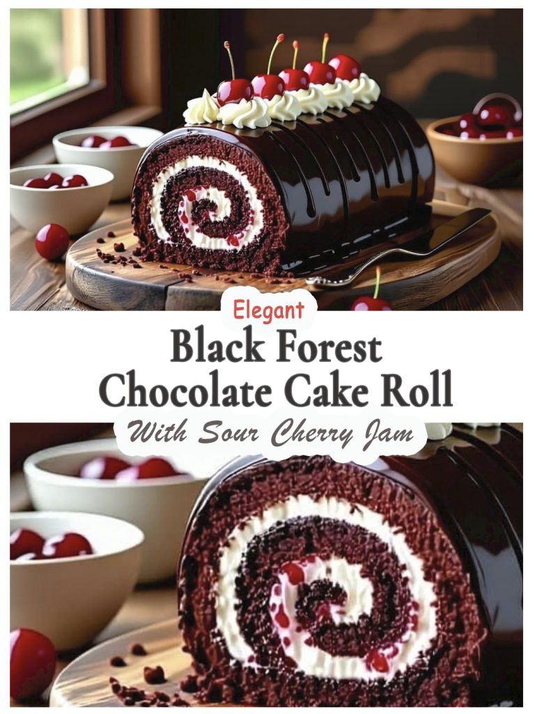 Black forest Chocolate cake roll