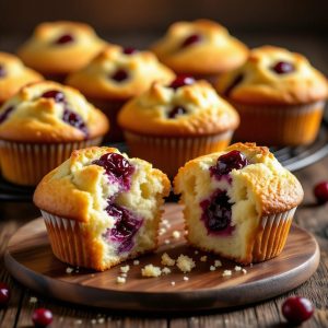 Cranberry Jam Orange Muffins