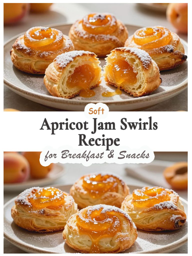 Soft Apricot Jam Swirls Recipe