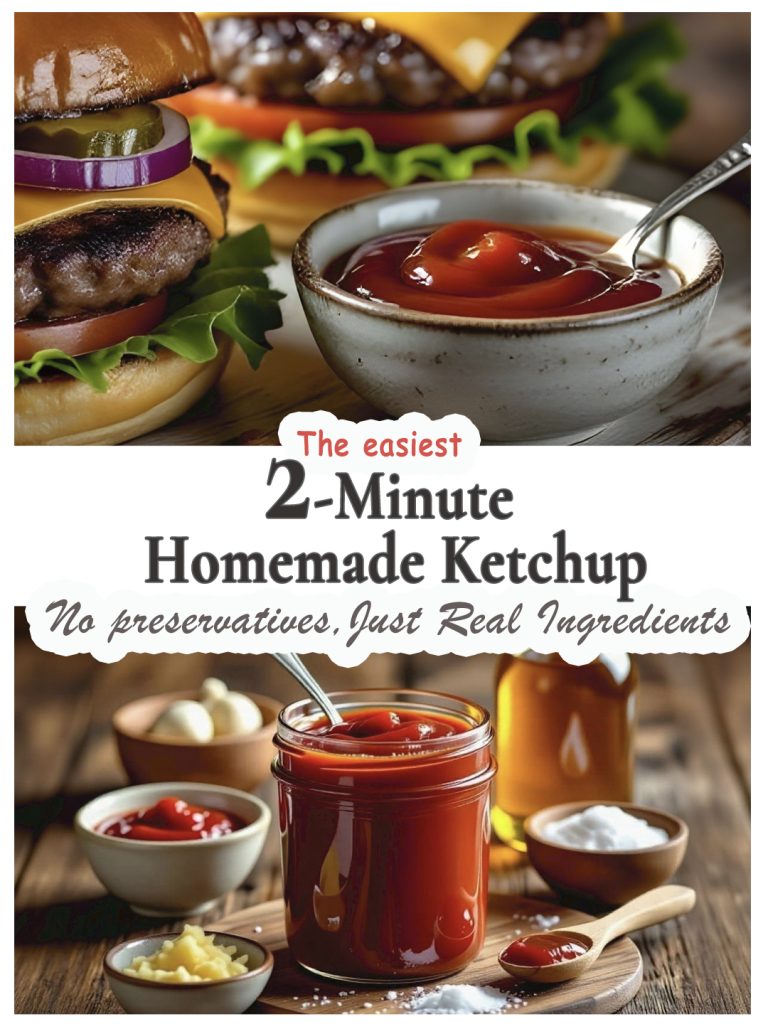 2 minute homemade ketchup