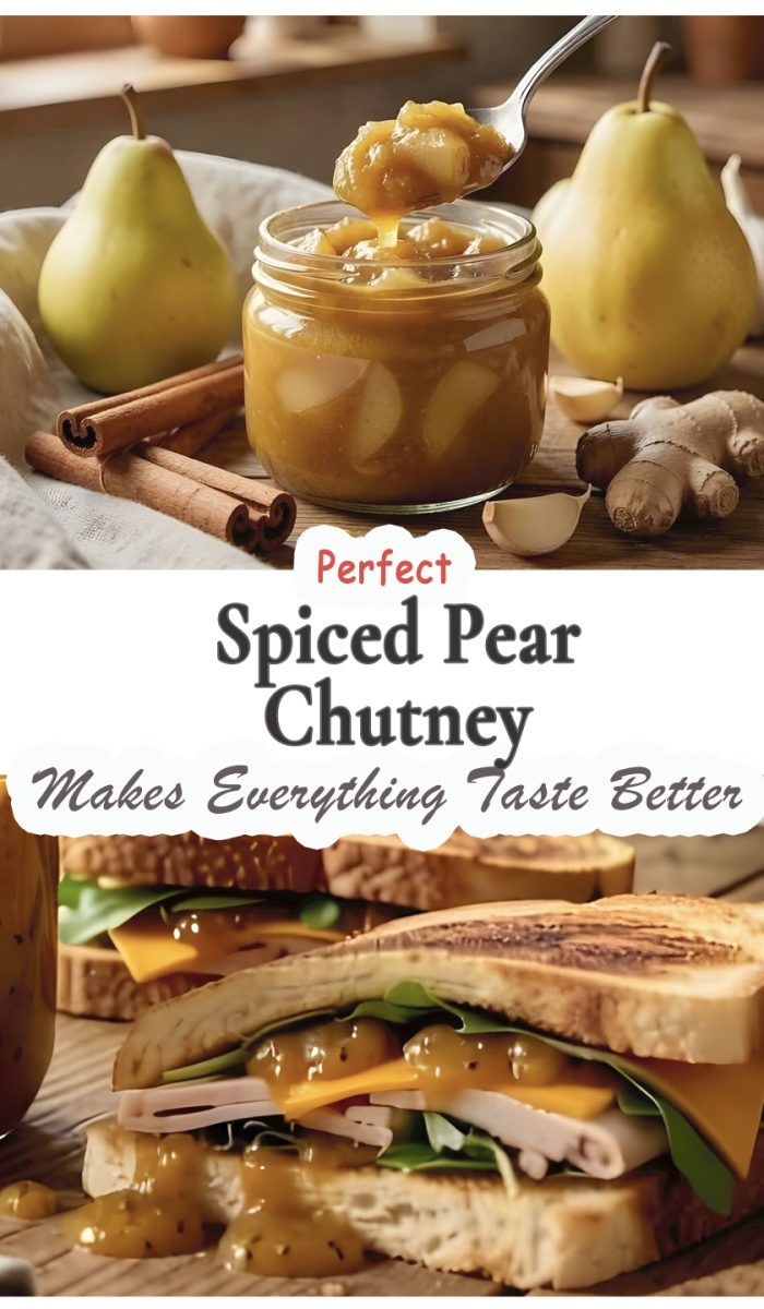 Spiced Pear chutney